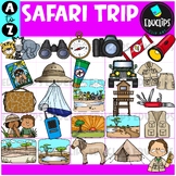 Safari Trip A to Z | Alphabet Clip Art Set {Educlips Clipart}