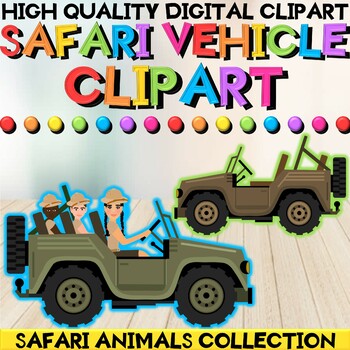 safari truck clipart