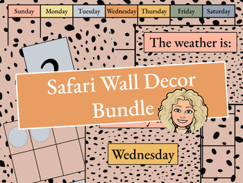 Preview of Safari Wall Decor Bundle