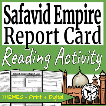 Preview of Safavid Empire Islamic Gunpowder Report Card - Reading Passages & Comprehension