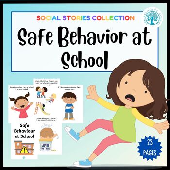 Preview of Safe Behavior at School Social Story