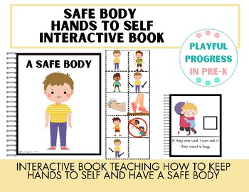Preview of Safe Body/Hands to Self - Interactive Social Story, Pre-K/Kindergarten
