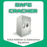Safe Cracker - Solve Addition and Subtraction Equations - 