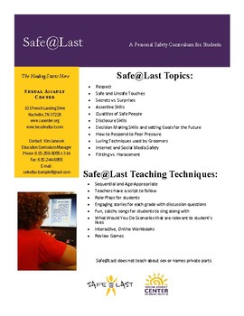 Preview of Safe@Last: Primary Prevention Curriculum for Sexual Assault