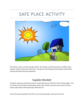 Preview of Safe Place Art Activity