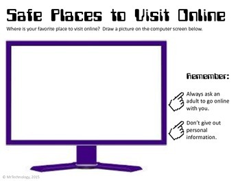 Preview of Safe Places to Visit Online for K & 1