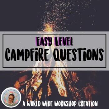 Safe-Shaping CCMR Morning Meeting Campfire Questions-EASY Level | TPT