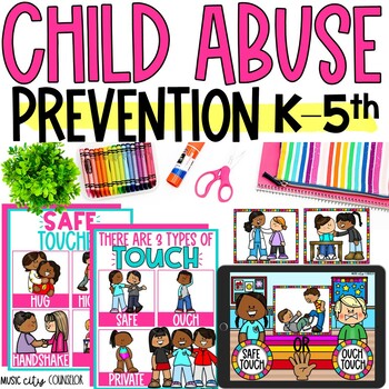 Preview of Safe Touch Child Abuse Prevention Curriculum, Erin's Law, Personal Safety