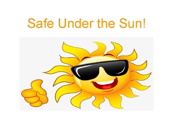 Preview of Safe Under The Sun! A Social Story To Beat The Heat!