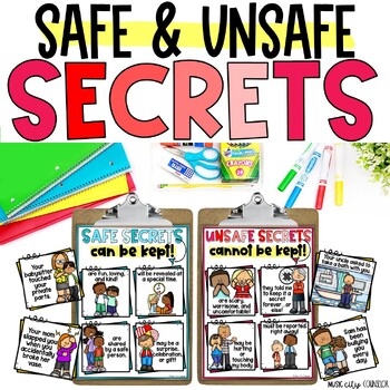 Preview of Safe Unsafe Secrets Child Abuse Prevention Erin's Law In-Person Digital Learning