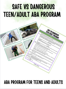 Preview of Safe Vs. Dangerous For Teens/Adults ABA Program