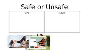 Preview of Safe and Dangerous Behavior Sort- Special Education