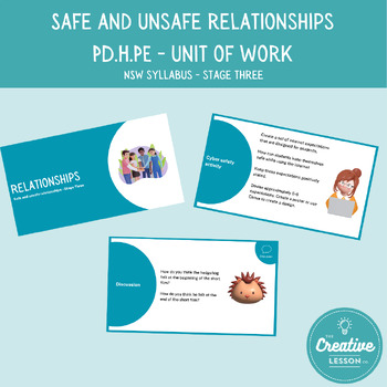 Preview of Stage Three NSW PDHPE - Safe and Unsafe Relationships Unit of Work