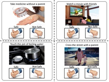 safe cards unsafe task puzzle piece