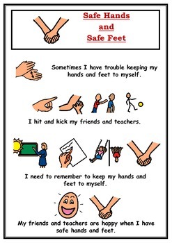 Preview of Safe hands and safe feet Social Story