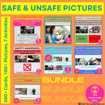 Preview of Safe vs Unsafe Picture BUNDLE - Adult Speech Therapy - Safety Scenarios - SNF