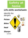 Safety At Home Life Skills / Awareness Worksheets