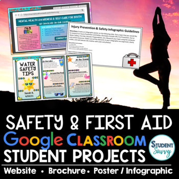 Preview of Safety | CPR | First Aid | Health Projects Google Classroom