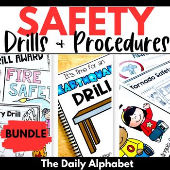 Preview of Safety Drills & Procedures (Fire, Tornado, Lockdown, Earthquake) Bundle