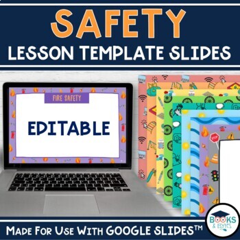 Preview of Safety *Editable* Health Lesson Template Slides for Google Slides™