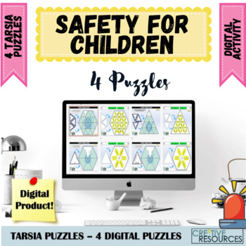 Preview of Safety For Children Civics Tarsia Puzzles