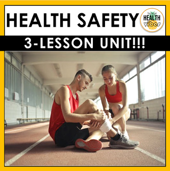 Preview of Safety Health Unit 5 - Community, Public, Sports, Personal, First Aid, CPR