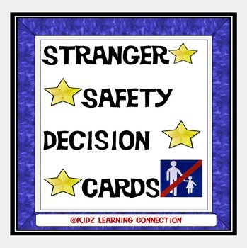 Preview of Stranger Danger/Safety Decision Task Cards