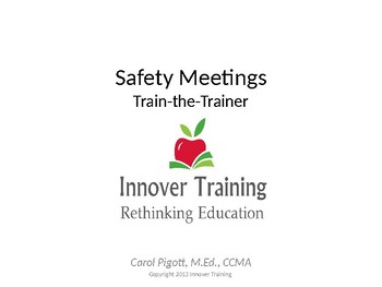 Preview of Safety Meetings - Train-the-Trainer