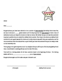 Safety Patrol Acceptance letter