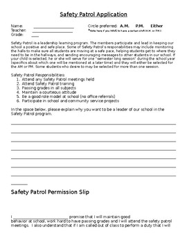 essay for safety patrol