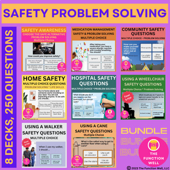 Preview of Safety Problem Solving BUNDLE - Adult Speech Therapy - Safety Awareness - SNF