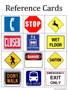 Safety sign bingo for kids