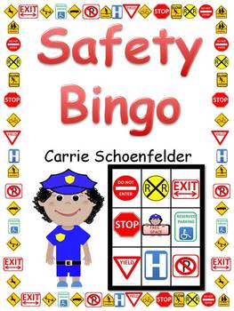 safety sign bingo 30 gameboards environmental print by carrie schoenfelder