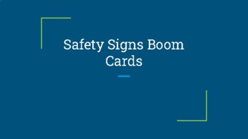 Preview of Safety Sign Boom Cards