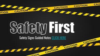 Preview of Safety Sign PPT & Guided Notes