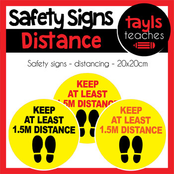 Preview of Safety Sign PURCHASE! Distancing Shoe Circle