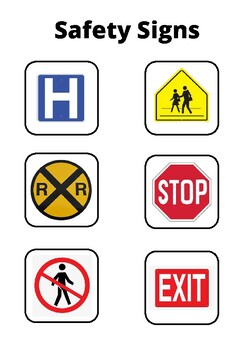 Safety Signs Matching by ABABeyond | TPT