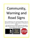 Safety Signs and Community Worksheets
