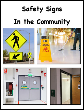 Preview of Safety Signs in the Community Book - Social Story
