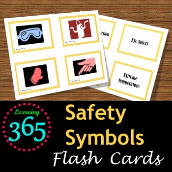 Preview of Safety Symbols Flash Cards