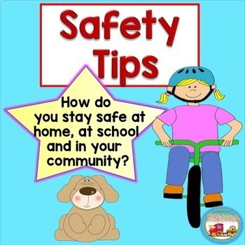 Preview of Safety Tips-Home, School & Community, kindergarten, First grade, Second grade