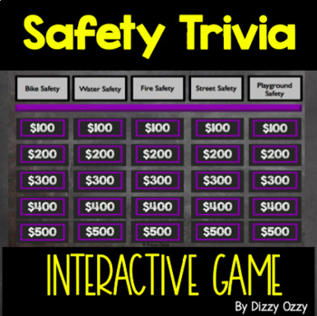 Safety Trivia By Dizzy Ozzy Teachers Pay Teachers