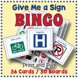 Safety and Community Signs BINGO & Memory Matching Card Ga