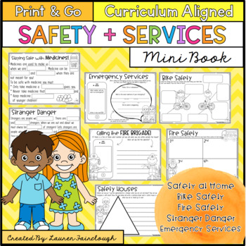 Preview of Safety and Emergency Services Health Mini Book