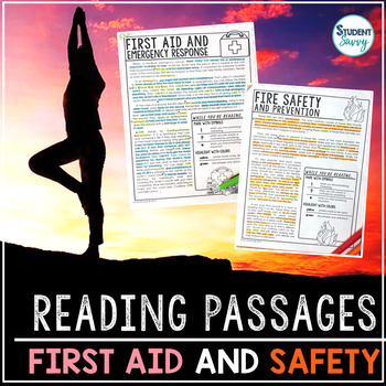 Preview of Safety and First Aid Reading Passages - Questions - Annotations