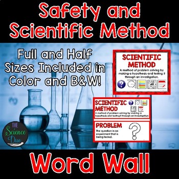 Preview of Safety and Scientific Method Word Wall