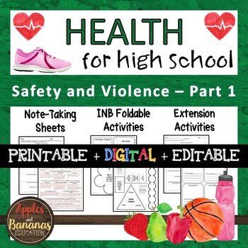 Preview of Safety and Violence - Part 1 - Interactive Note-Taking Materials