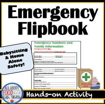 Preview of Babysitting & Home Alone Safety Flipbook  - FACS, FCS