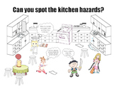 Safety in the Kitchen Cartoon