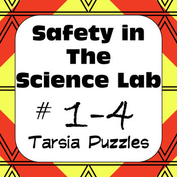 Preview of Safety in the Science Lab - Best Lab Safety Practices Tarsia Puzzles #1-4